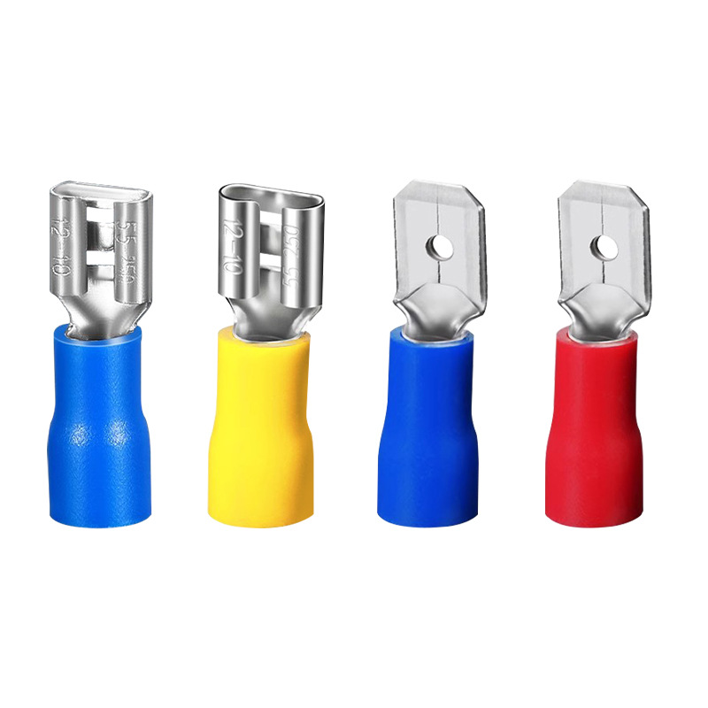 (50 cái) Đầu cos ghim dẹp cái, cos ghim capa bọc nhựa FDD