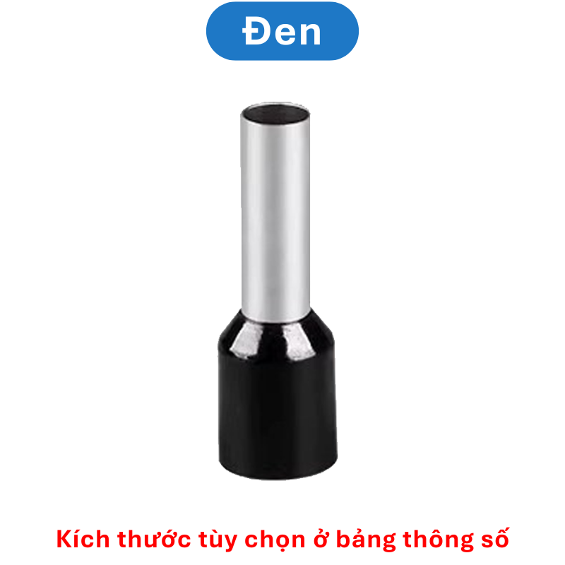 (100 Cái) Đầu cos rỗng đủ loại VE đầu cos dây điện, pin rỗng dây điện 0.5mm2 đến 10mm2