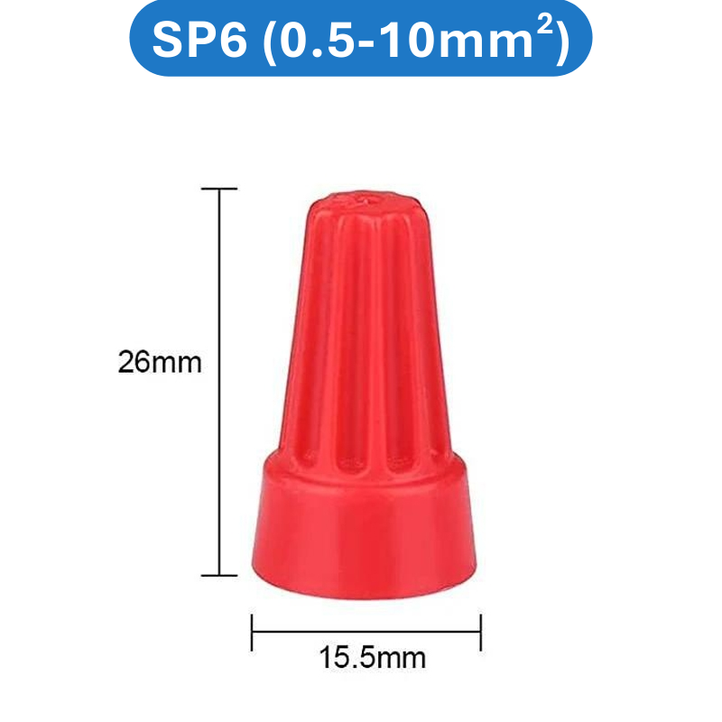 (50 Cái) Cút nối xoắn dây điện SP1 - SP6