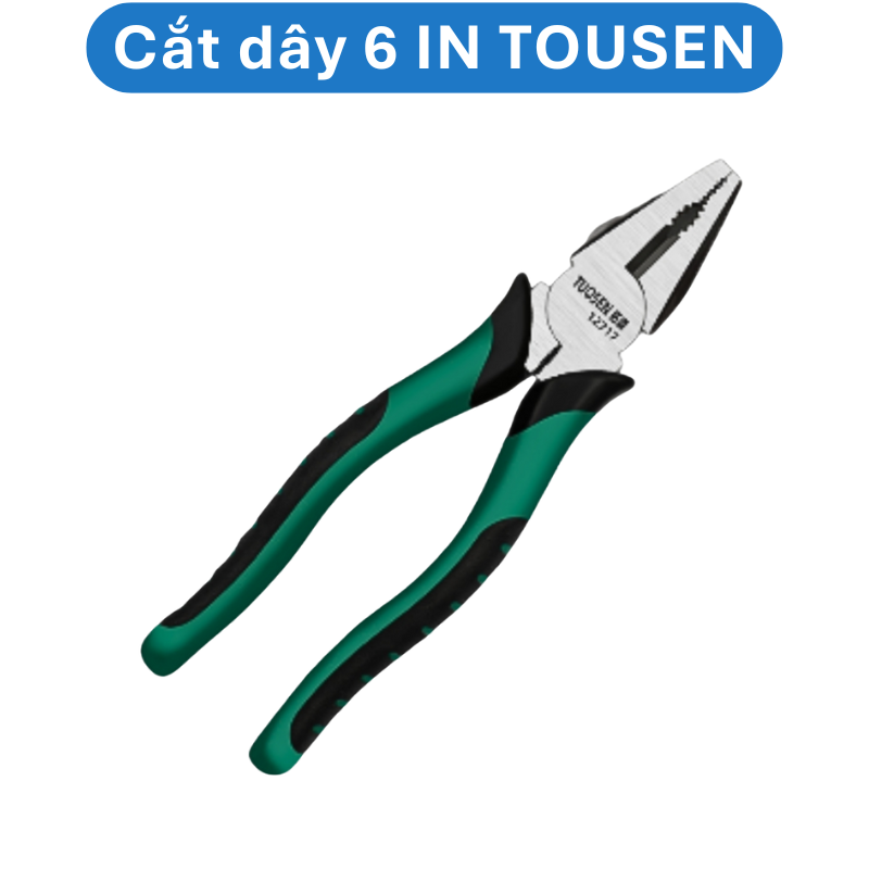 Kìm cắt dây, mũi kim, đầu bằng loại lớn SUPER đen vàng