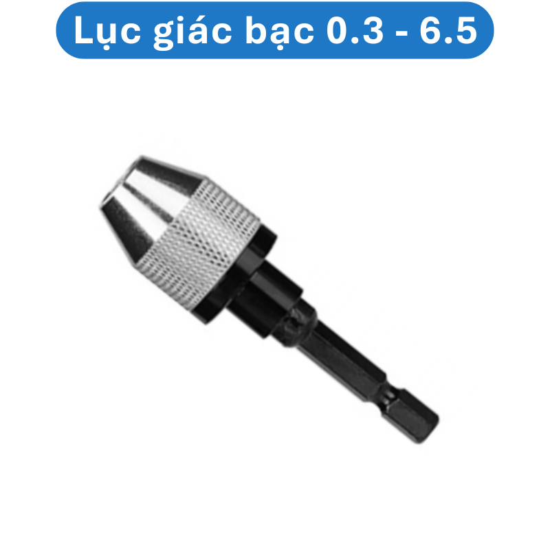 Đầu kẹp mũi khoan mini, Đầu chuyển đổi máy khoan chuôi lục giác
