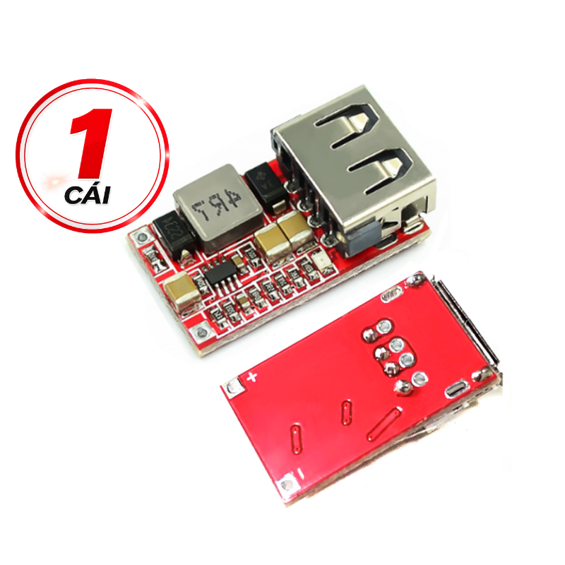 Mạch nguồn giảm áp 6 - 18VDC xuống 5V - chế sạc điện thoại