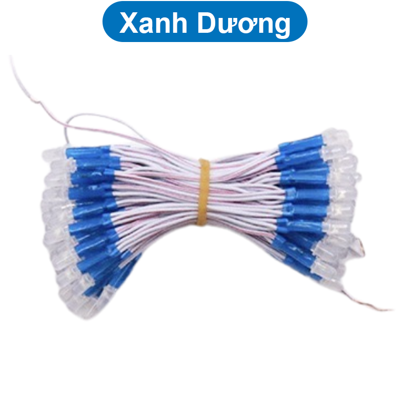 (100 con) LED ruồi liền dây 5mm đấu song song điện áp 5V,12V