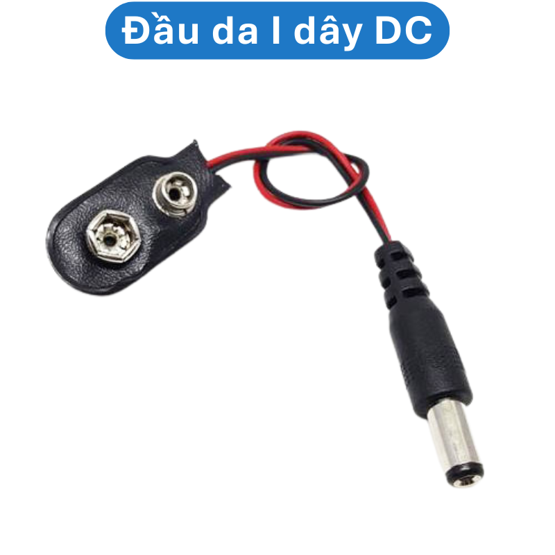 Đế ra dây pin vuông 9V