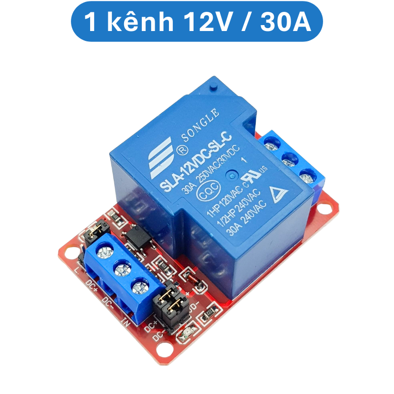 Mạch relay opto cách ly 1 - 8 kênh kích ( H/L) 5V/12V/24V - 10A/30A
