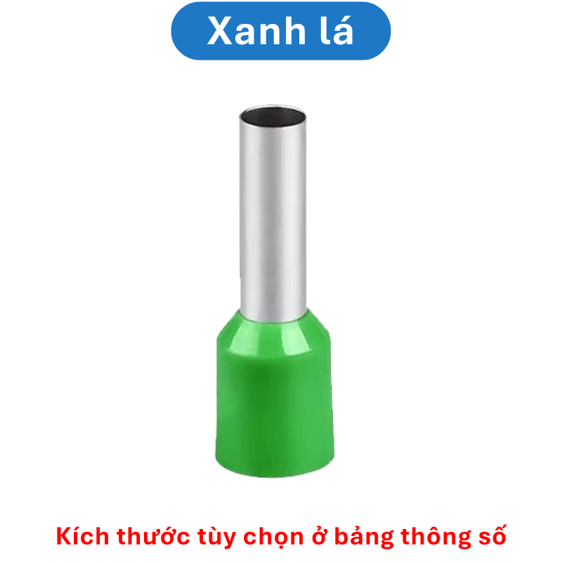 (100 Cái) Đầu cos rỗng đủ loại VE đầu cos dây điện, pin rỗng dây điện 0.5mm2 đến 10mm2