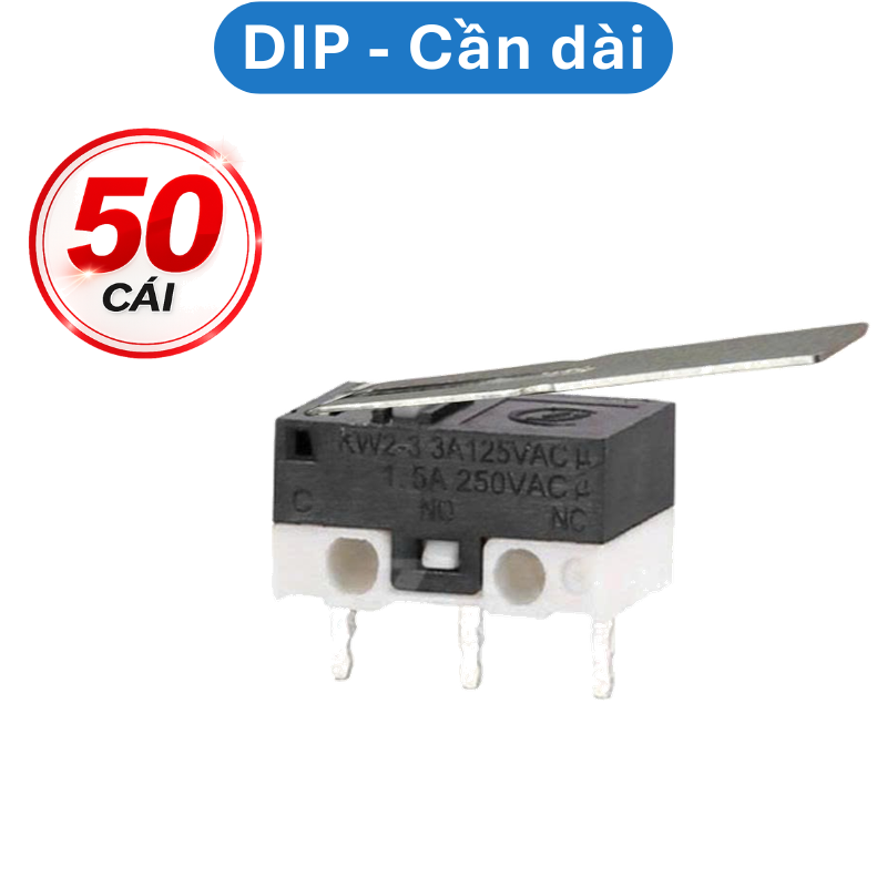 Công tắc hành trình KW - 10 1A 125V chân cắm PCB, hàn dây