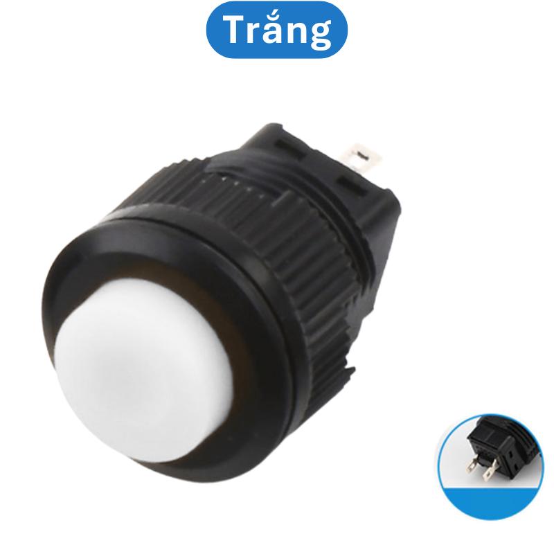 Nút nhấn nhả ( reset) R16 - 520 lỗ khoét 16mm 2 chân