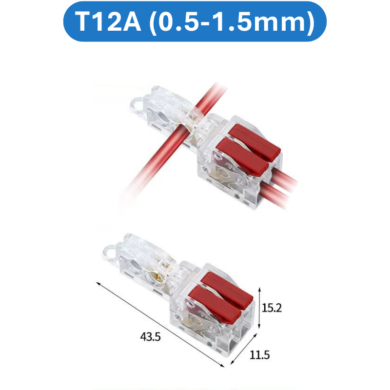 (2 Cái) Cút nối dây điện nhanh chữ T 32A Cho dây 0.5 - 5mm2