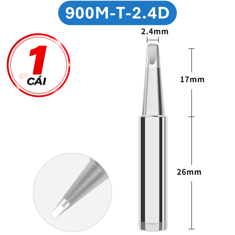 Mũi hàn Yihua màu bạc 900M - T loại tốt