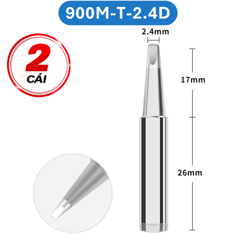 Mũi hàn Yihua màu bạc 900M - T loại tốt
