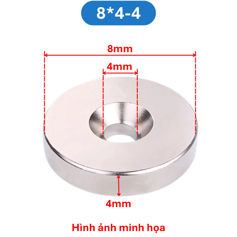 Nam châm đất hiếm tròn lỗ