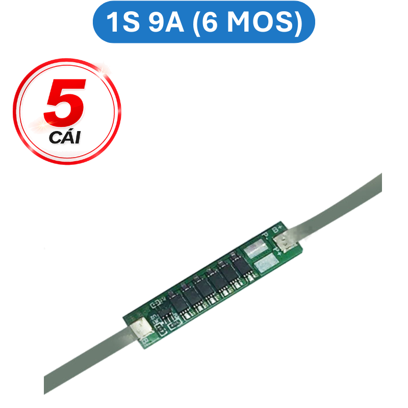 Mạch bảo vệ pin Lithium 1S 3.7V 2A - 9A (1 - 6 MOS) có hàn kẽm sẵn