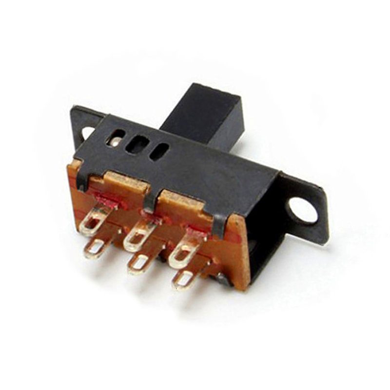 (2 cái) Công tắc trượt, công tắc gạt chân cắm đứng, hàn dây, hàn PCB