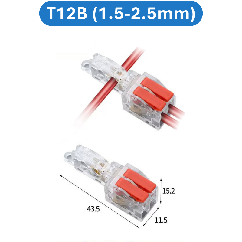 (2 Cái) Cút nối dây điện nhanh chữ T 32A Cho dây 0.5 - 5mm2