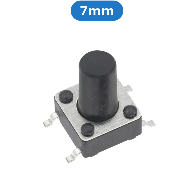 (20 Cái) Nút nhấn 6x6mm 4 chân dán SMD cao 4.3 - 15mm