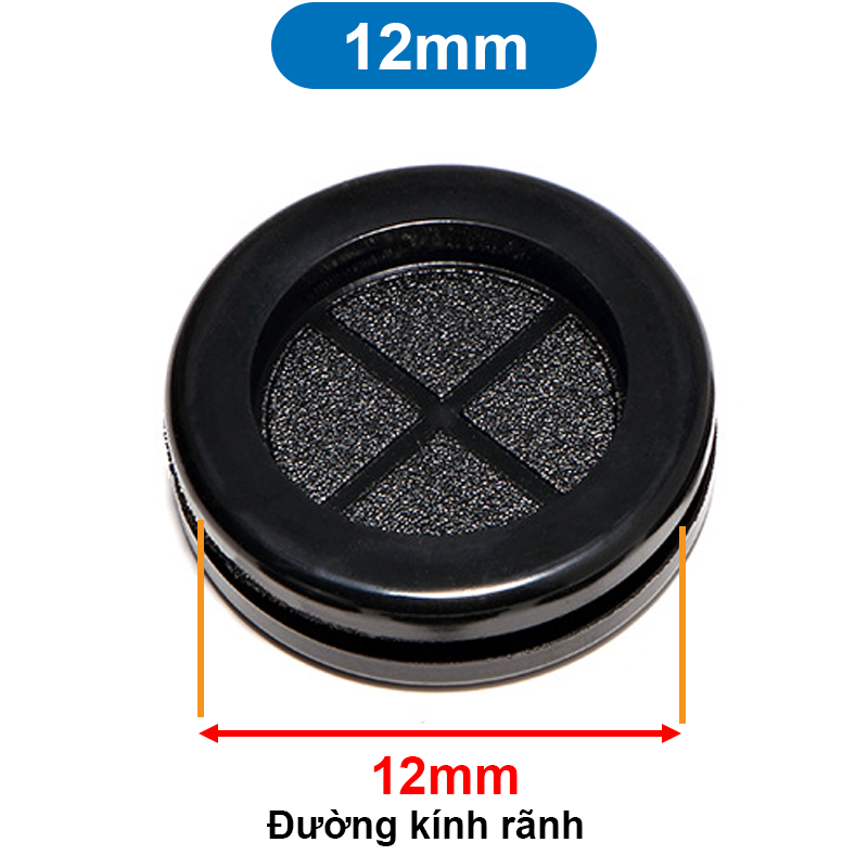 Đệm cao su, Ron cao su đen luồn dây tủ điện 12 - 50mm