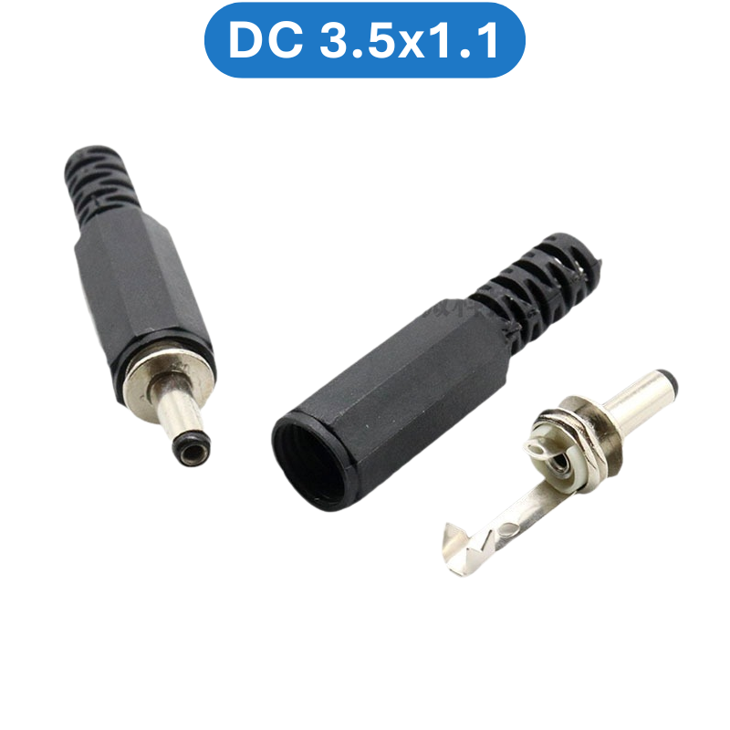 (5  Cái) Đầu nối nguồn, jack cắm đực nguồn DC