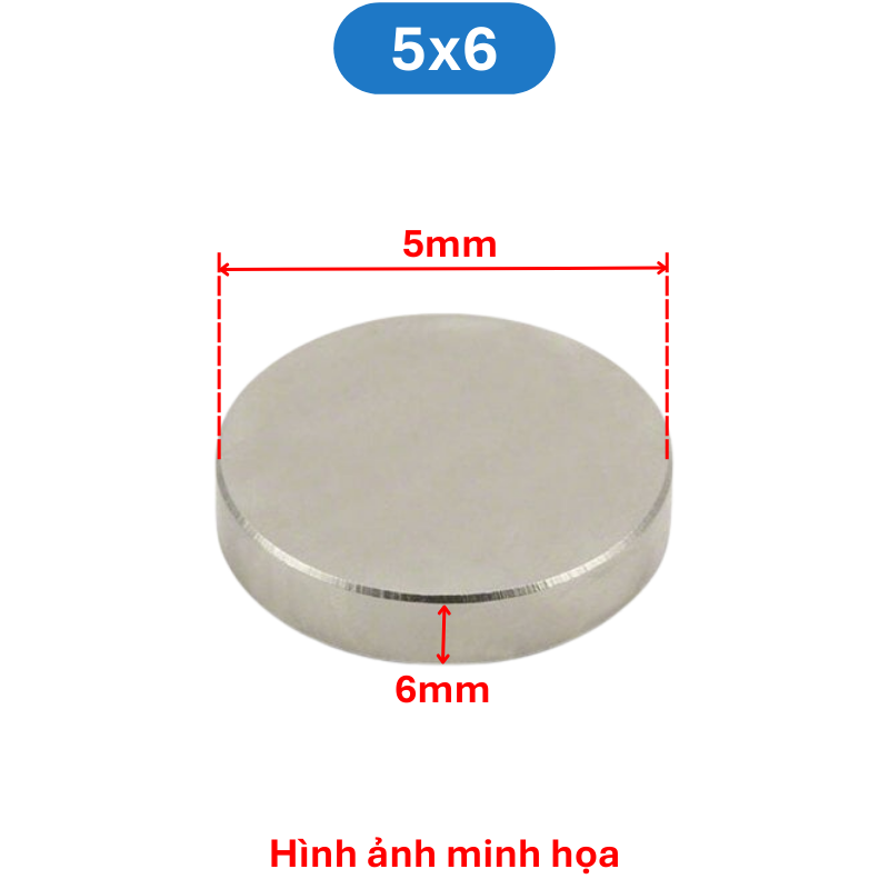 Nam châm đất hiếm tròn không lỗ