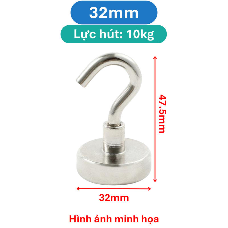 Nam châm móc treo đồ siêu hút