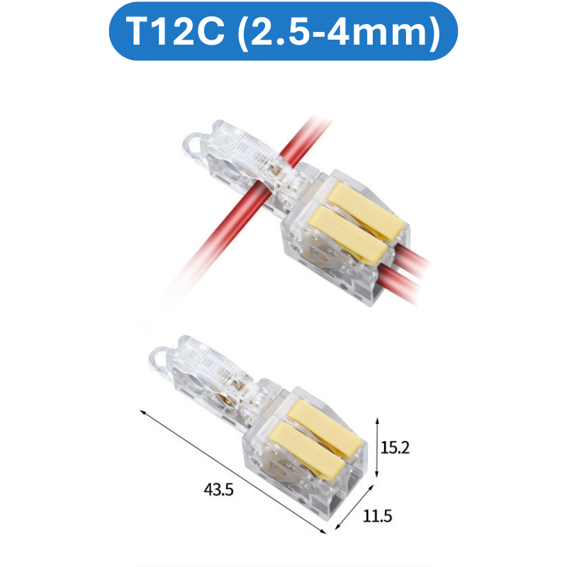 (2 Cái) Cút nối dây điện nhanh chữ T 32A Cho dây 0.5 - 5mm2