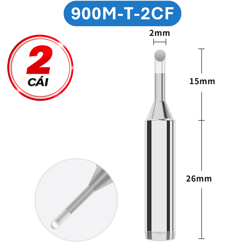 Mũi hàn Yihua màu bạc 900M - T loại tốt