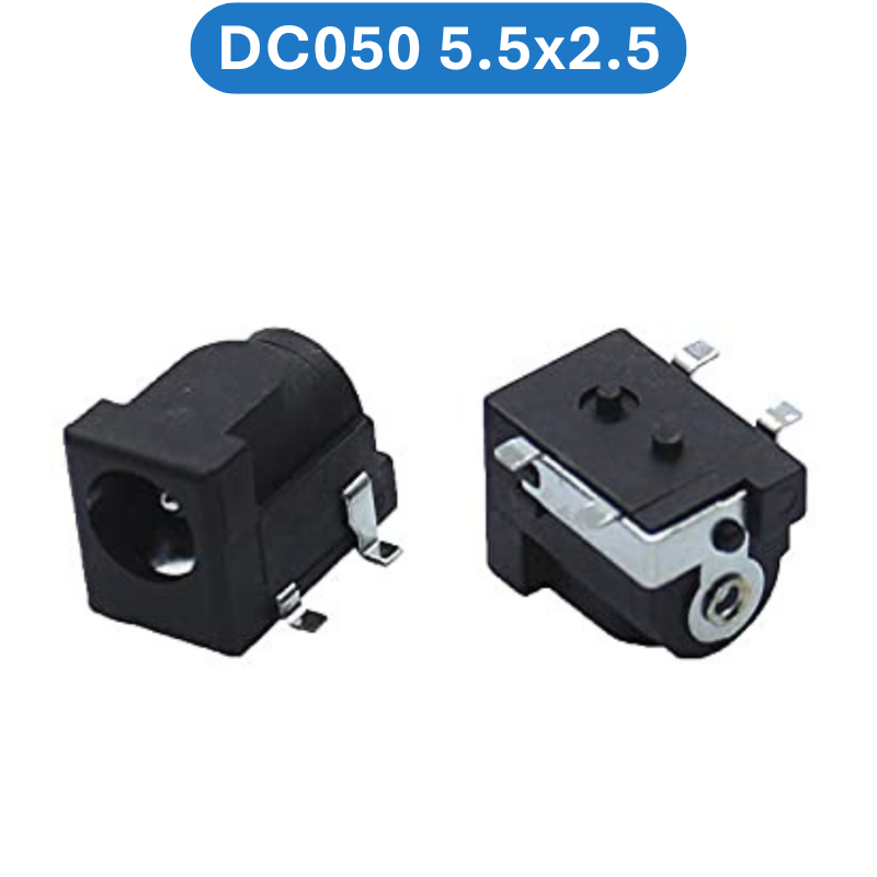 Đầu cái cắm nguồn, jack cái cắm nguồn DC chân hàn PCB