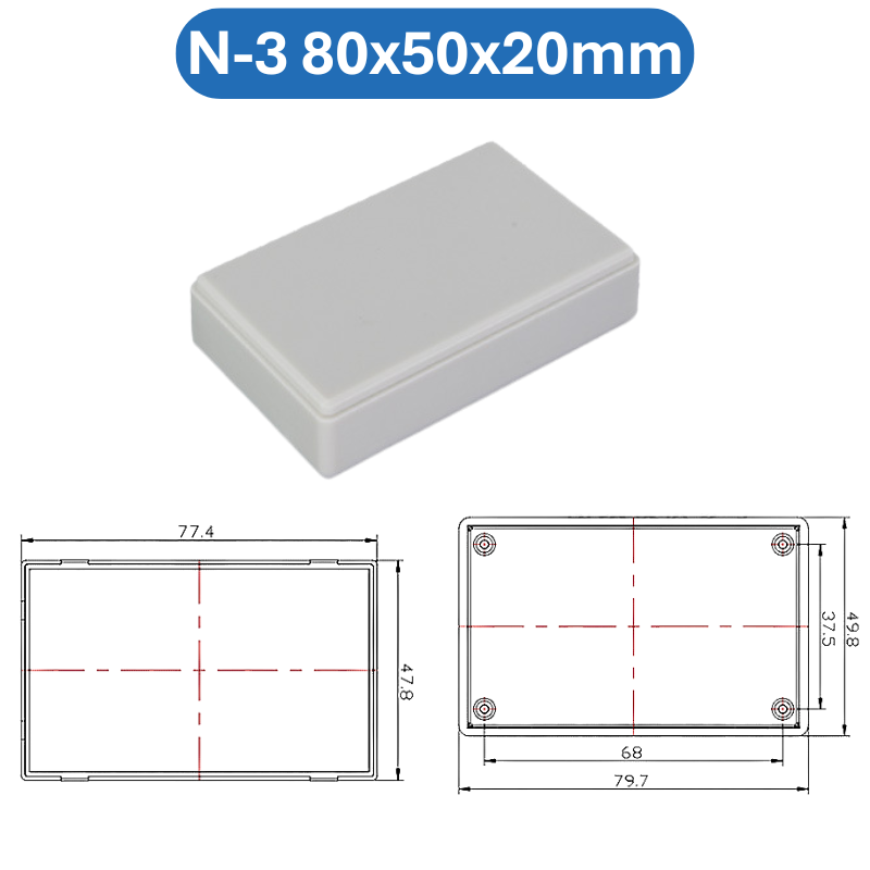 Hộp nhựa ABS, hộp đựng linh kiện, hộp nhựa kỹ thuật