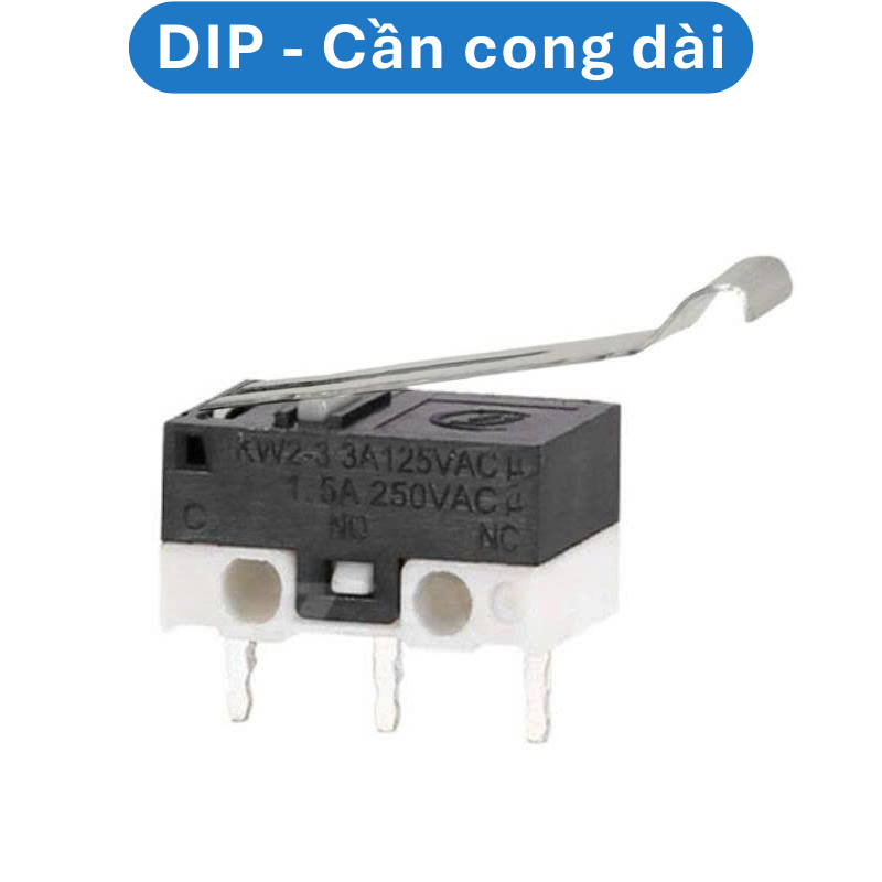 (2 cái) Công tắc hành trình KW - 10 1A 125V chân cắm PCB, hàn dây