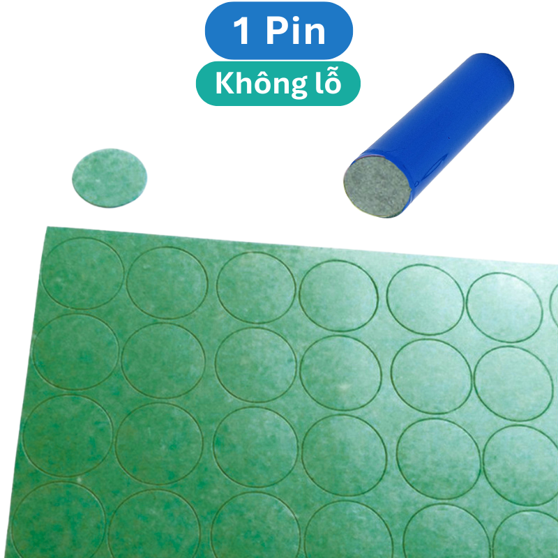 (50 miếng) giấy dán cách điện, cách nhiệt đầu pin 18650