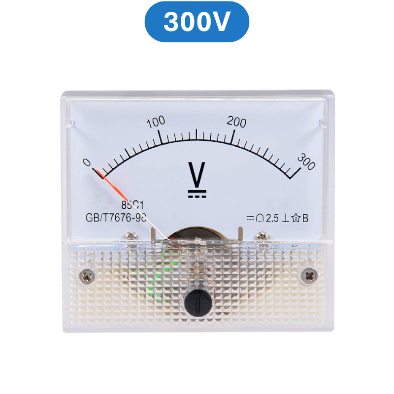Vôn kế kim hiển thị điện áp DC 5V - 300V