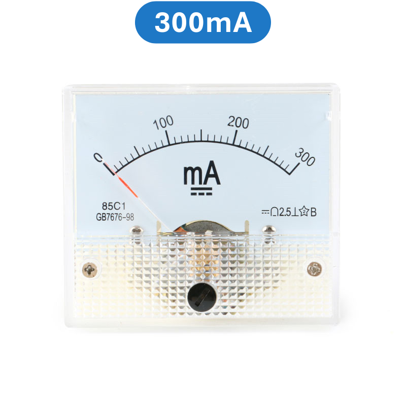 Ampe kế kim hiển thị dòng điện DC 1mA - 20A