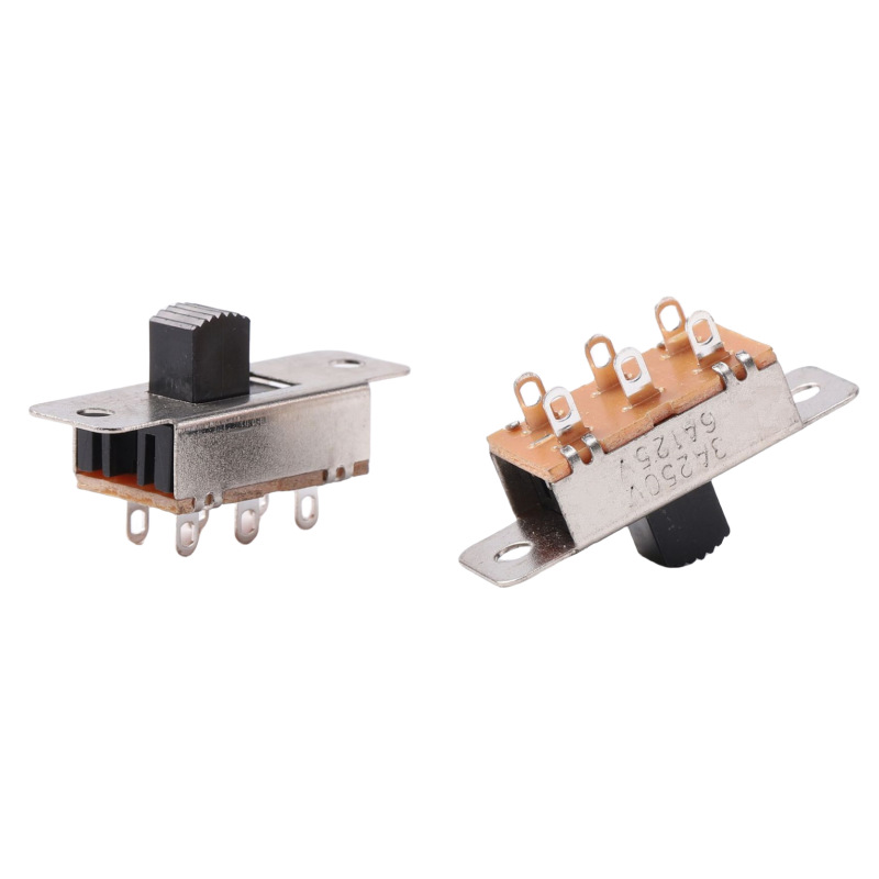 (2 cái) Công tắc trượt, công tắc gạt chân cắm đứng, hàn dây, hàn PCB