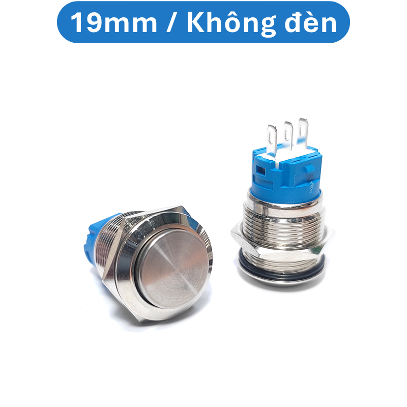 Nút nhấn chống nước đầu cao ( nhấn giữ - khoá ) lỗ khoét 12mm/16mm/19mm/22mm
