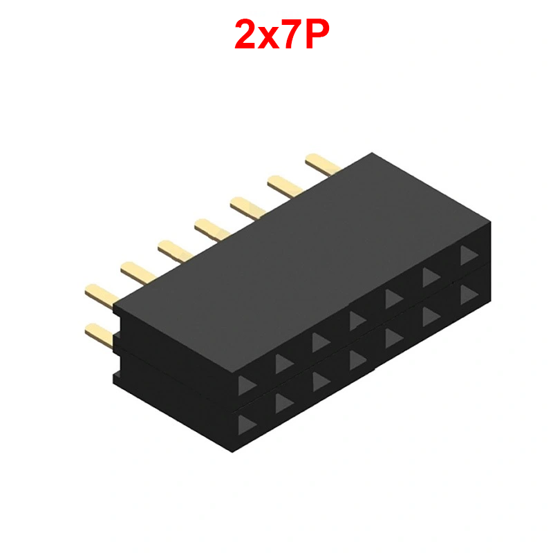 Hàng rào cái đôi 2.0mm cắm chân đứng cao 4.3mm