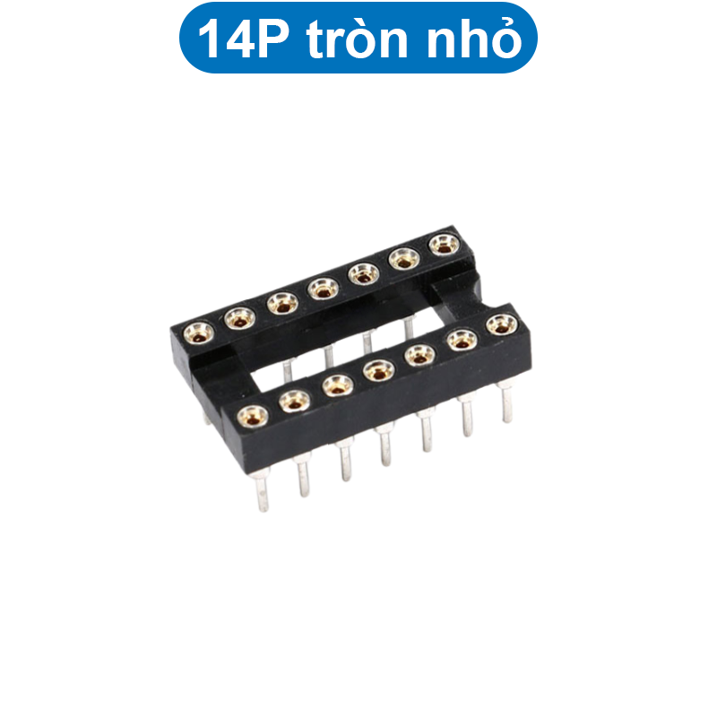 Đế IC chân vuông/tròn hai hàng 2.54mm 1A