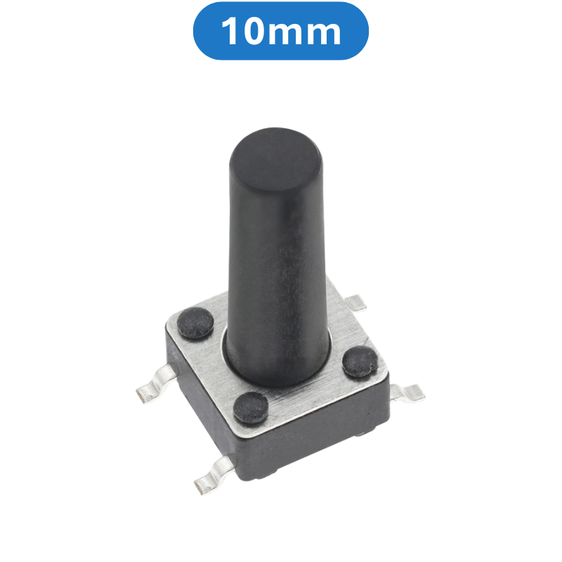 (20 Cái) Nút nhấn 6x6mm 4 chân dán SMD cao 4.3 - 15mm