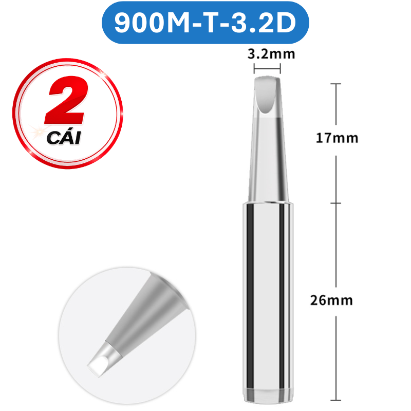 Mũi hàn Yihua màu bạc 900M - T loại tốt