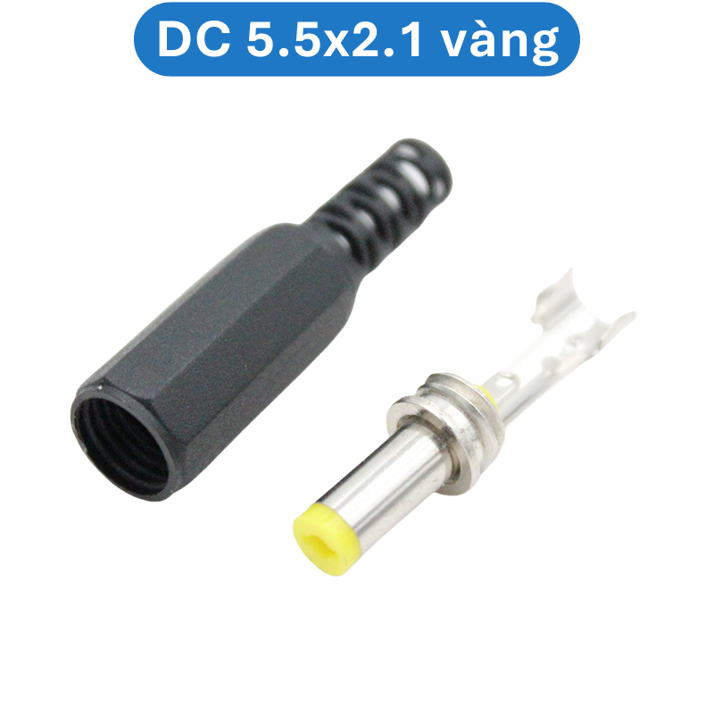 (5  Cái) Đầu nối nguồn, jack cắm đực nguồn DC