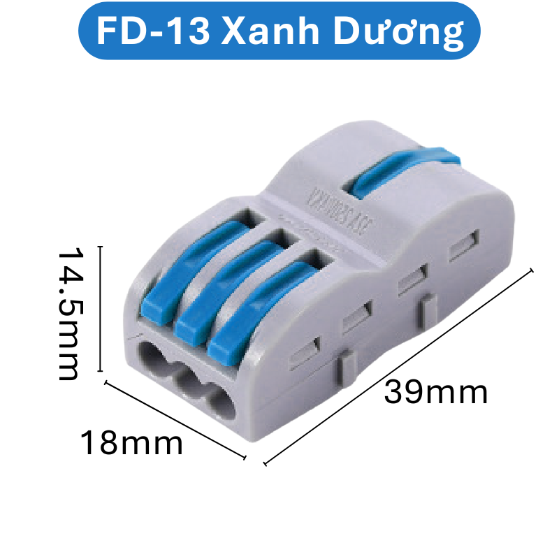 (2 Cái) Cút nối dây điện nhanh chiu nhiệt nhiều cổng FD