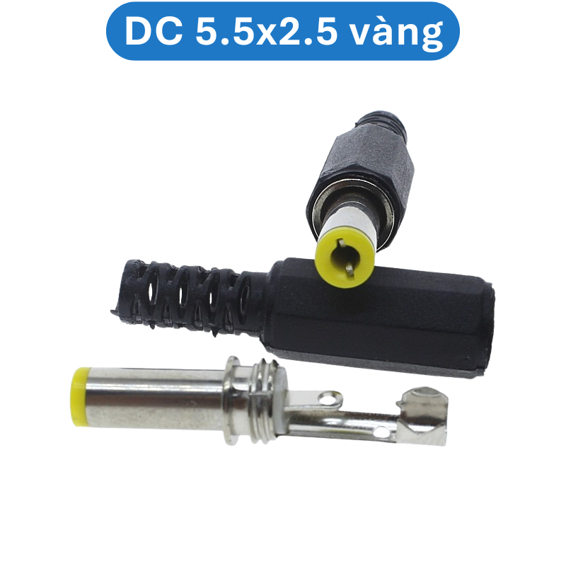 (5  Cái) Đầu nối nguồn, jack cắm đực nguồn DC