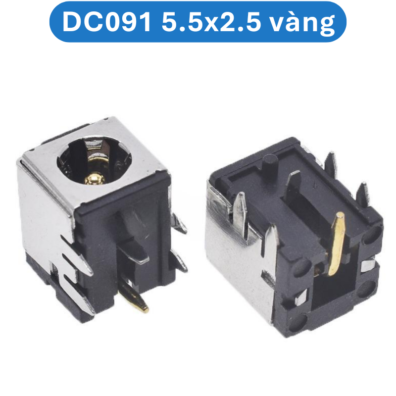 Đầu cái cắm nguồn, jack cái cắm nguồn DC chân hàn PCB