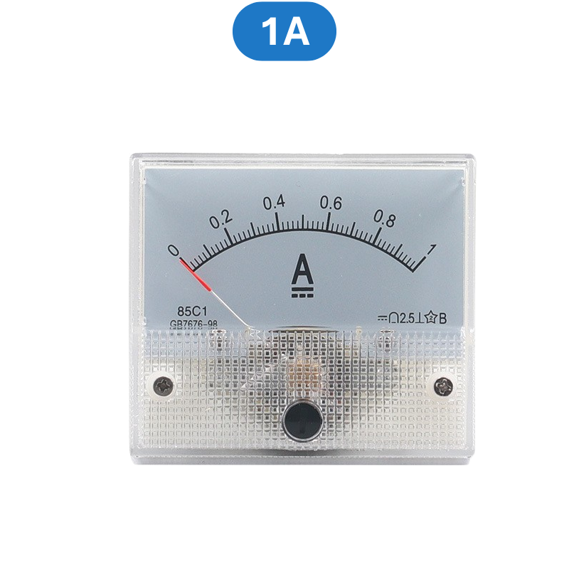 Ampe kế kim hiển thị dòng điện DC 1mA - 20A