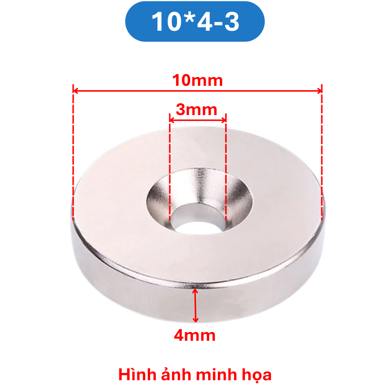 Nam châm đất hiếm tròn lỗ