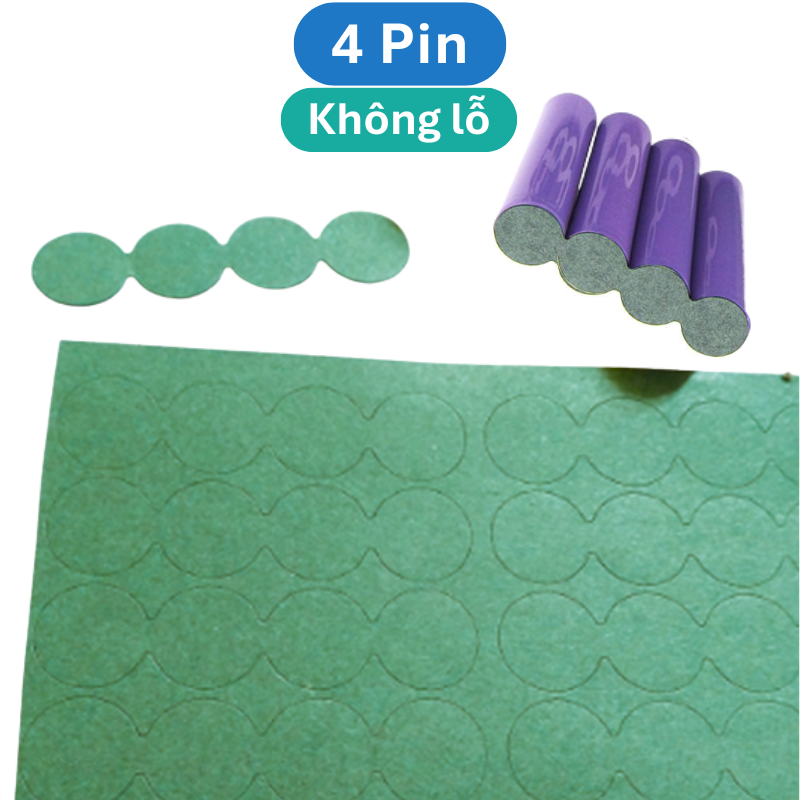 (50 miếng) giấy dán cách điện, cách nhiệt đầu pin 18650