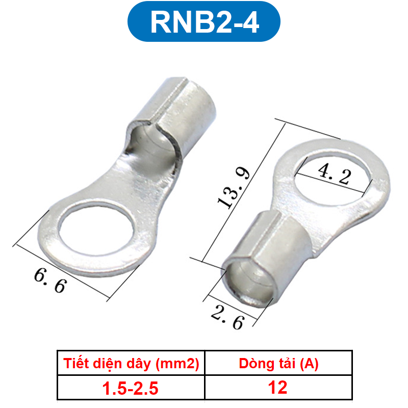 Đầu Cos tròn trần đồng thau, cốt khuyên, cốt tròn trần RNB