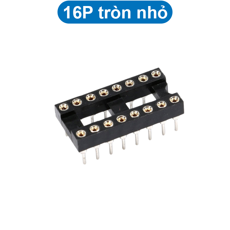 Đế IC chân vuông/tròn hai hàng 2.54mm 1A
