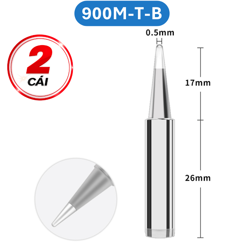 Mũi hàn Yihua màu bạc 900M - T loại tốt
