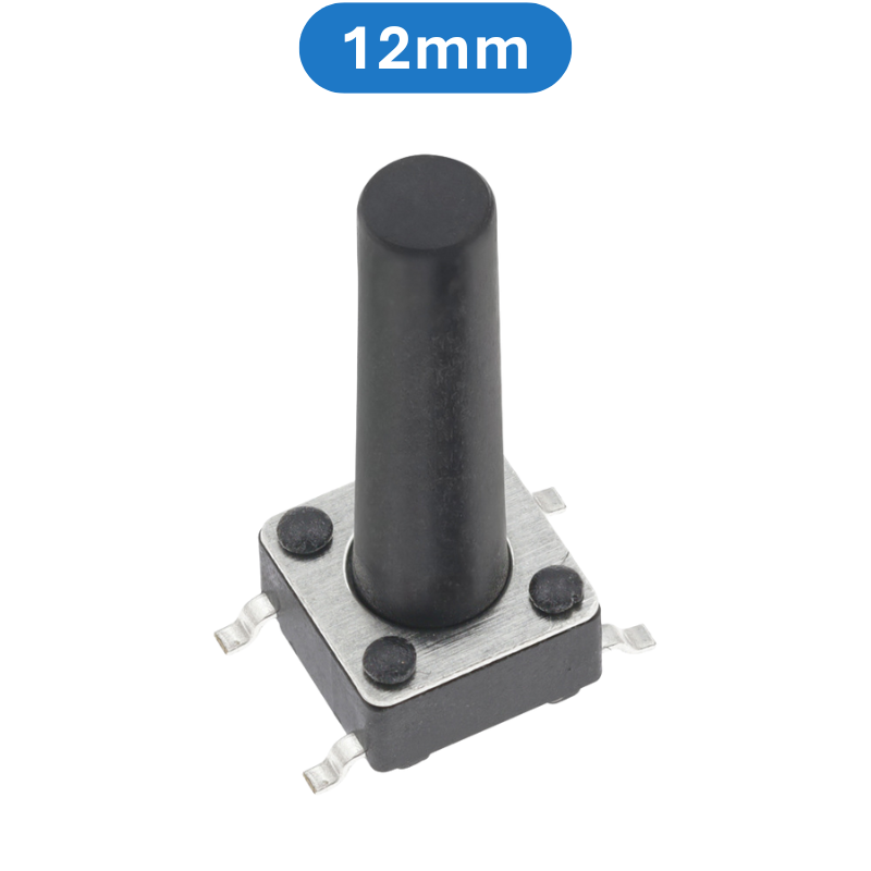 (20 Cái) Nút nhấn 6x6mm 4 chân dán SMD cao 4.3 - 15mm