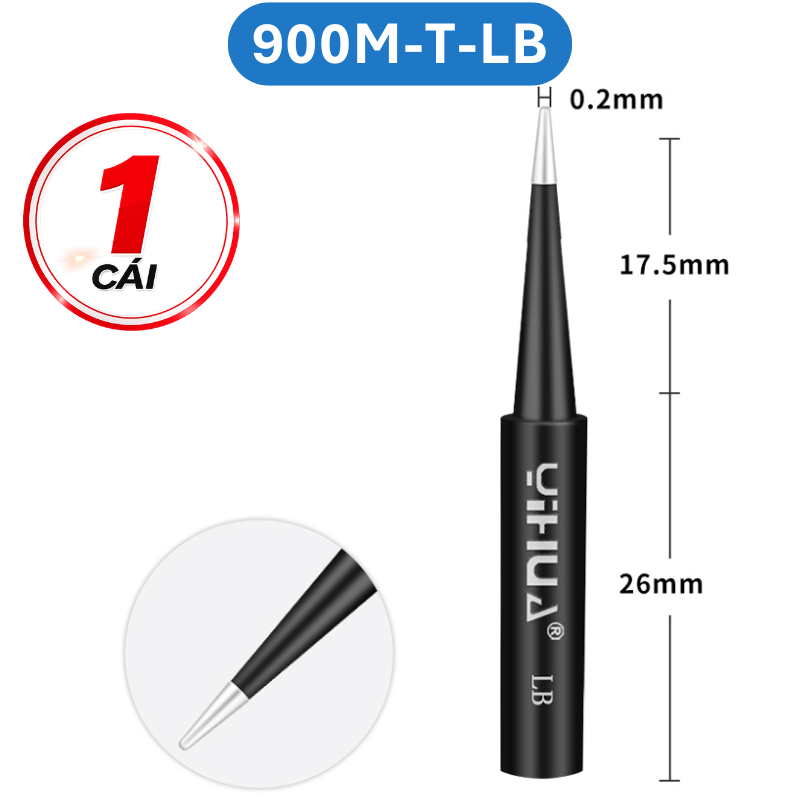 Mũi hàn Yihua 936 màu đen - 900M - T loại tốt